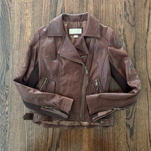 Michael Kors moto leather jacket - women’s small
